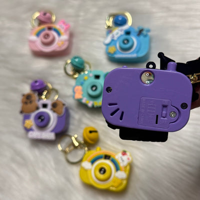 Camera projector keychain with lights- Random