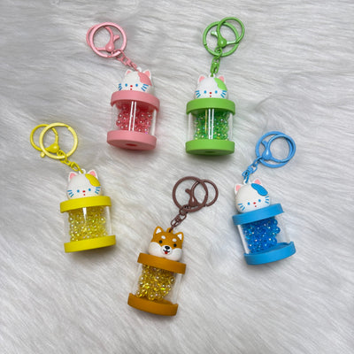 Cute premium cat keychain with beads