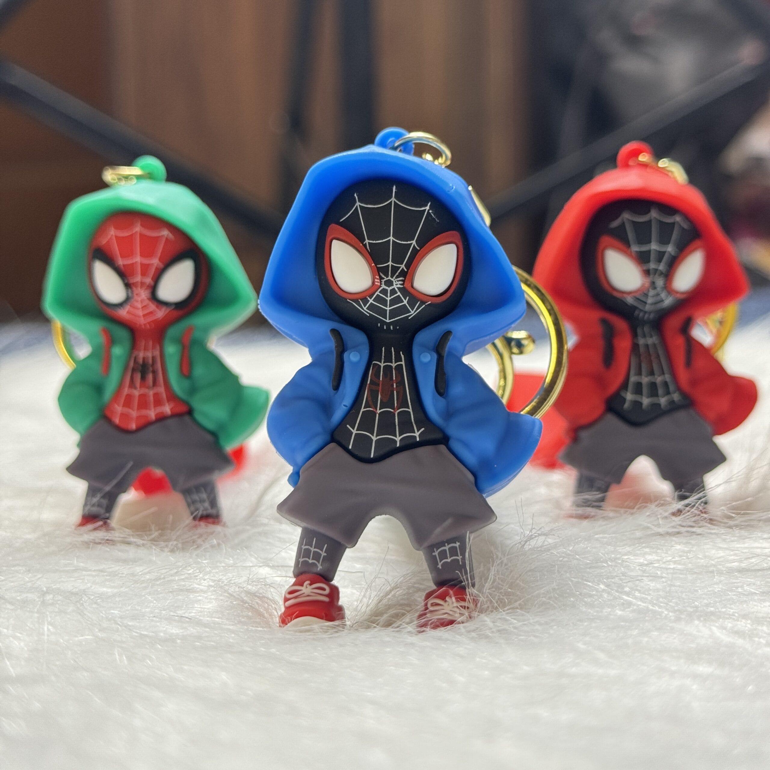 Spiderman With Hoodie Keychain
