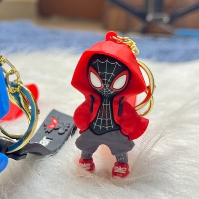 Spiderman With Hoodie Keychain