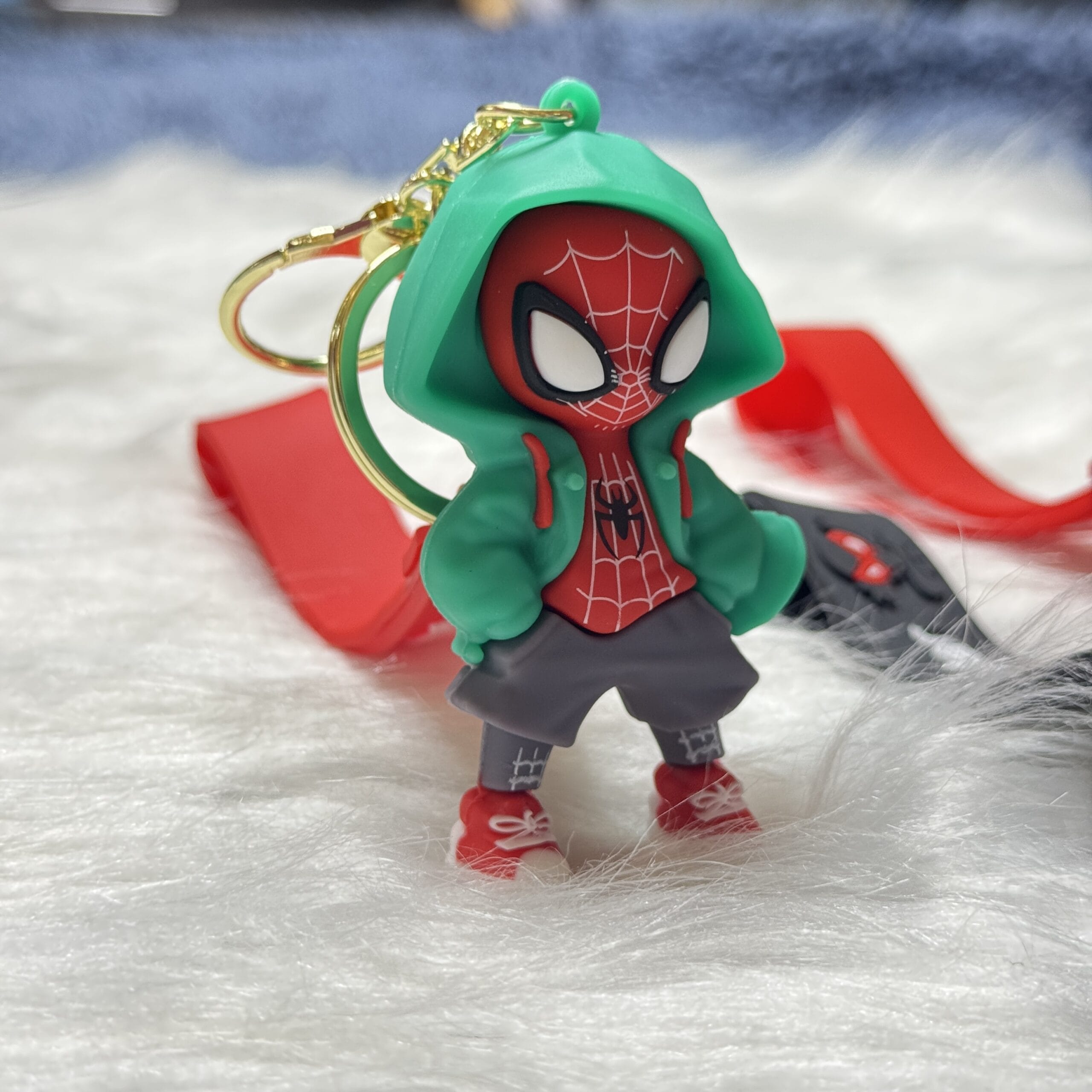 Spiderman With Hoodie Keychain
