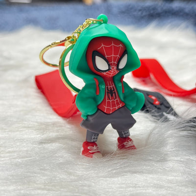 Spiderman With Hoodie Keychain