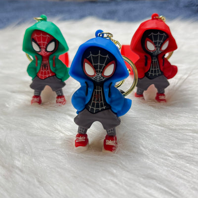 Spiderman With Hoodie Keychain