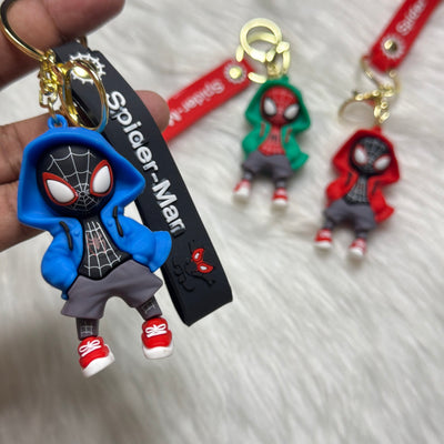 Spiderman With Hoodie Keychain