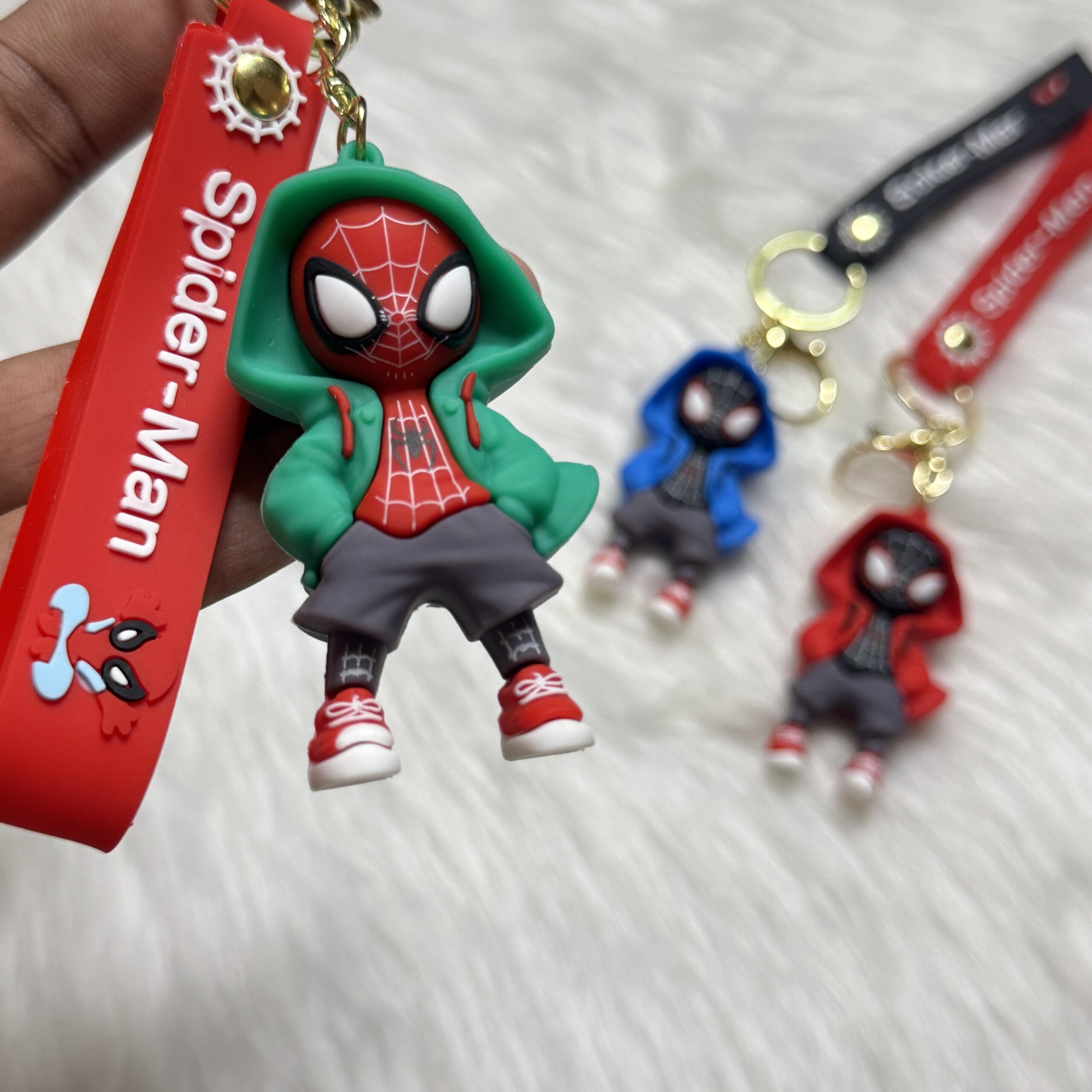 Spiderman With Hoodie Keychain