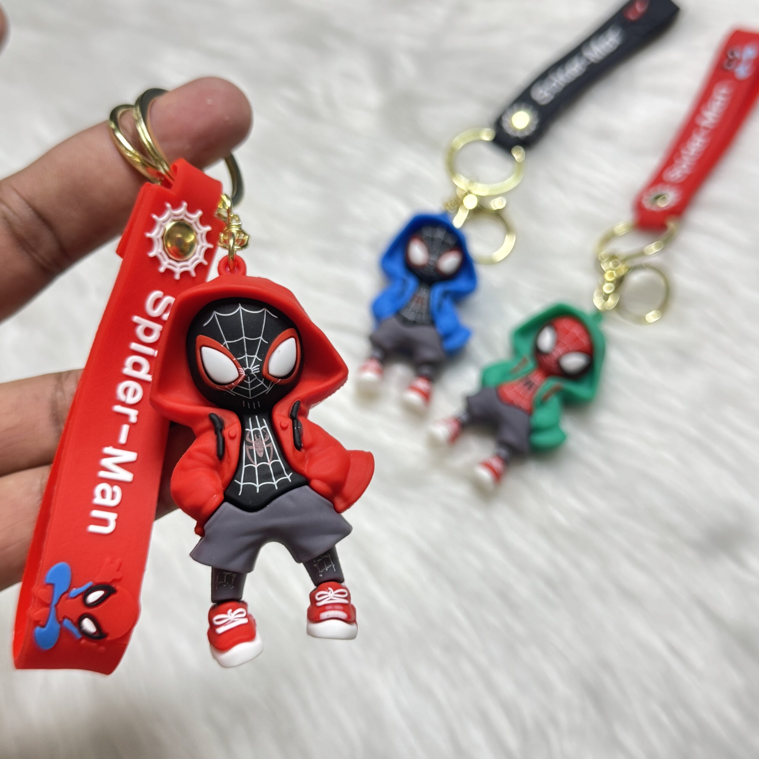 Spiderman With Hoodie Keychain
