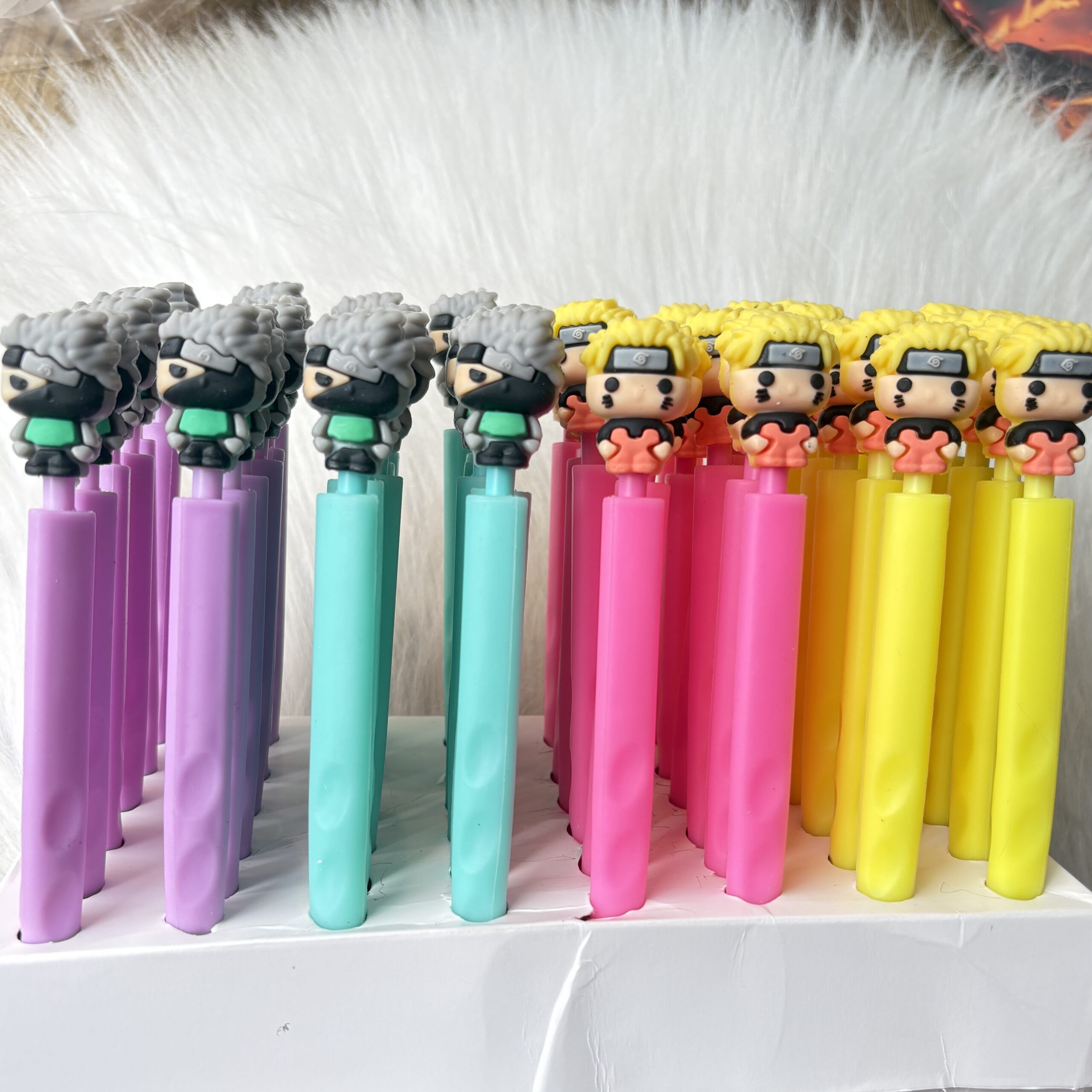 Naruto theme silicon grip pencils set of two