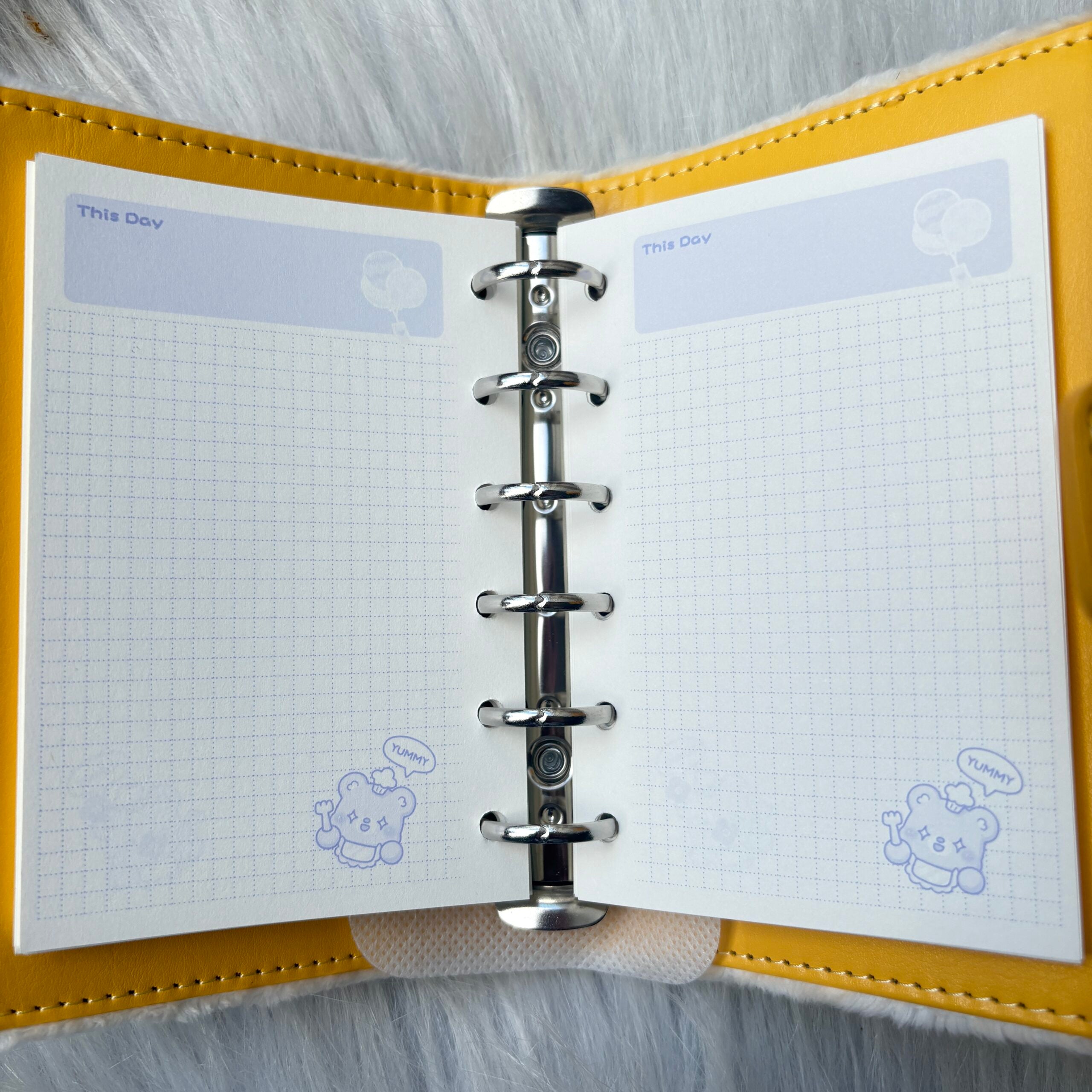 Premium quality fur planner A6 diary