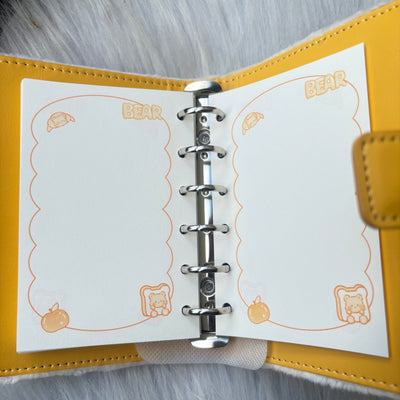 Premium quality fur planner A6 diary