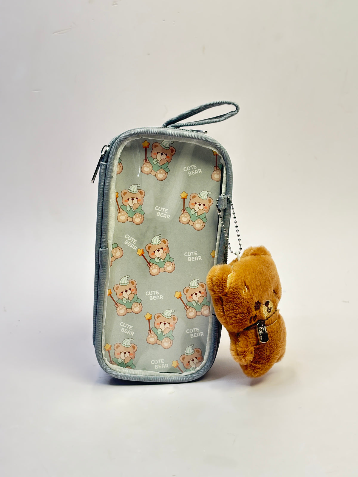 Teddy plush toy pouch