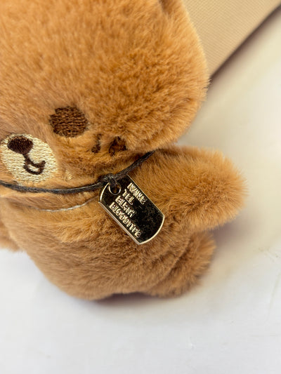 Teddy plush toy pouch