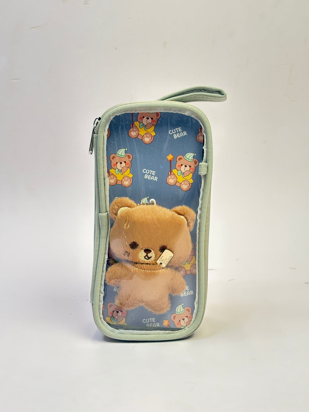 Teddy plush toy pouch