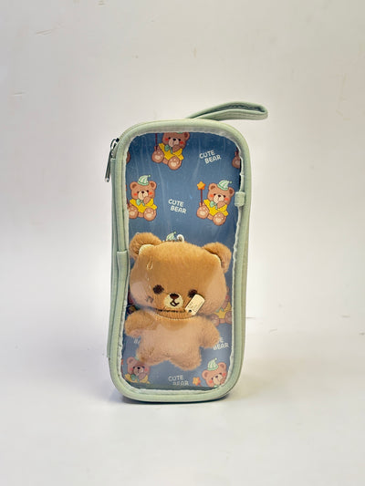 Teddy plush toy pouch