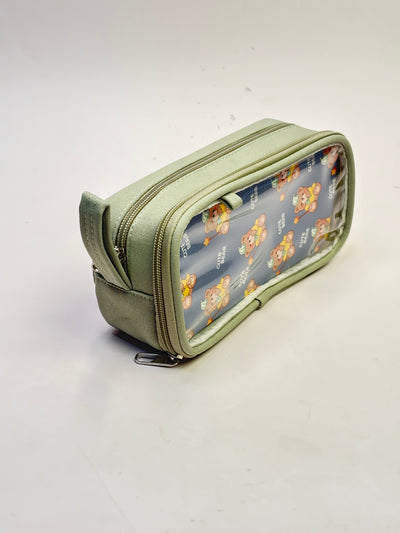 Teddy plush toy pouch