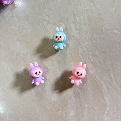 Labubu erasers and pencil topper (set of 3)