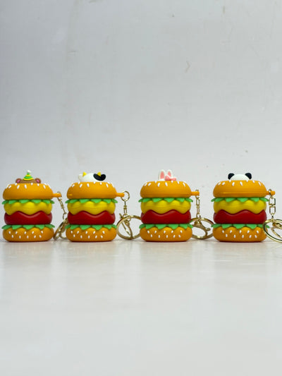 Premium pop-up burger keychain