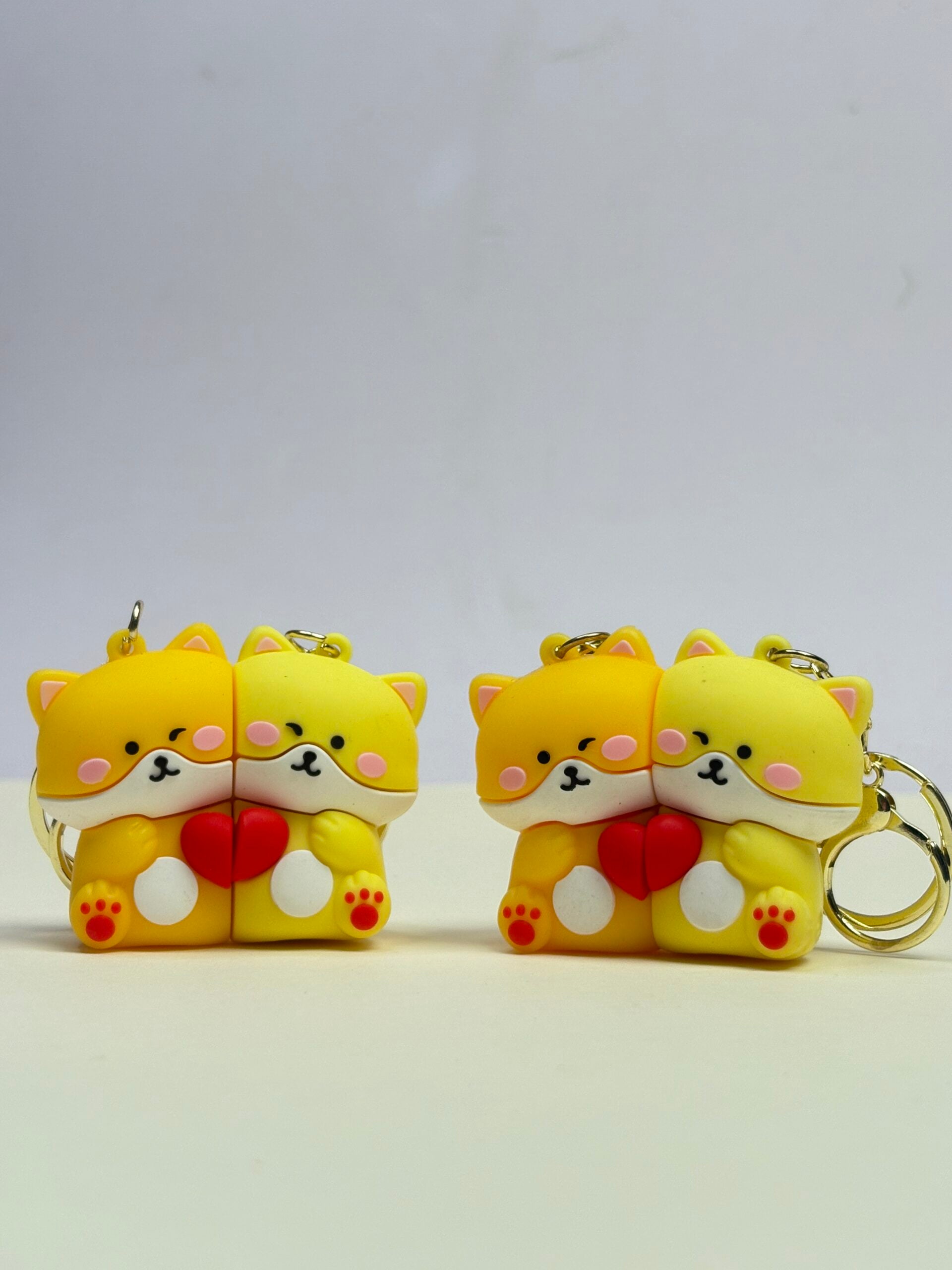 Cute couple keychain