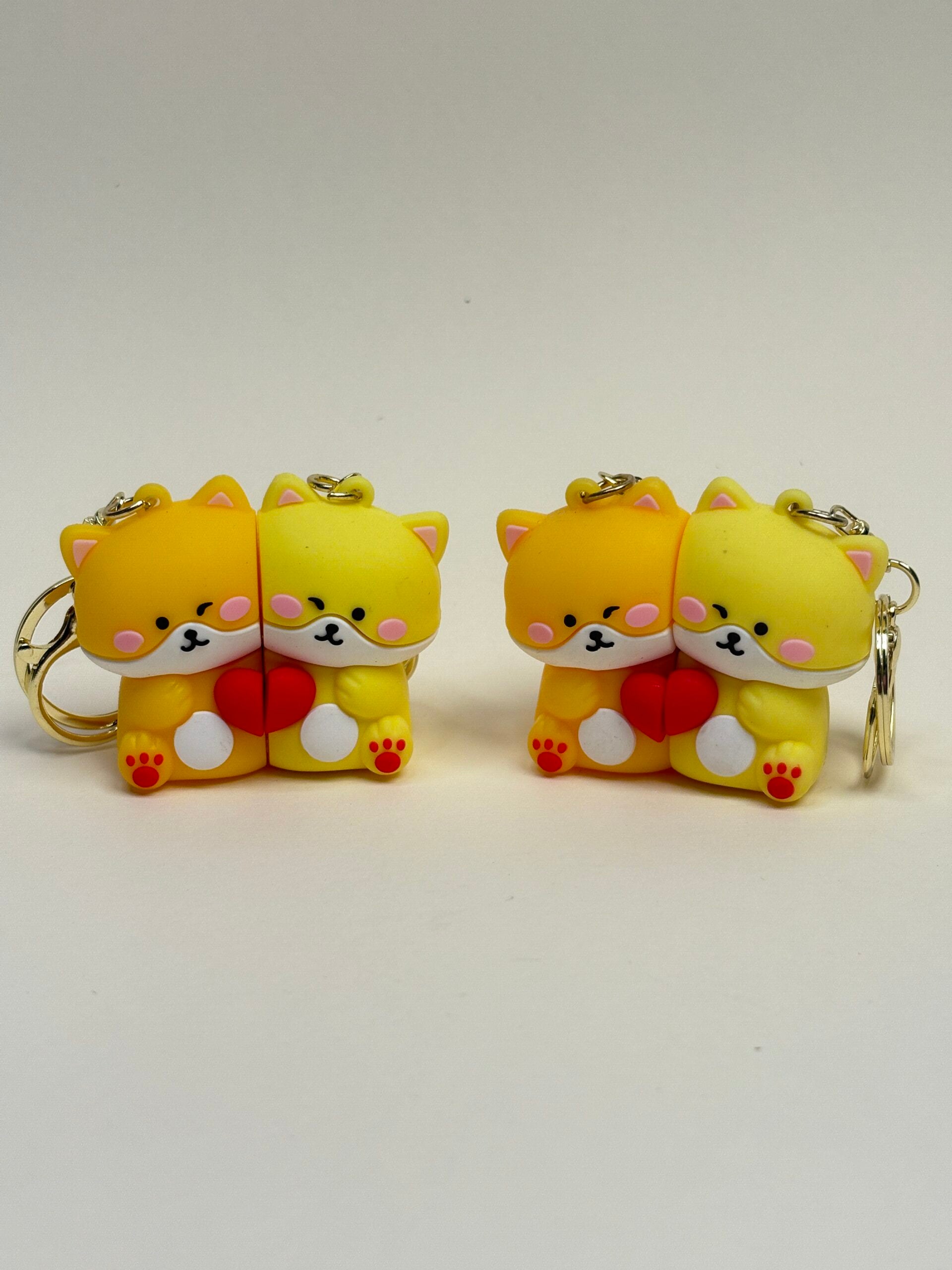 Cute couple keychain