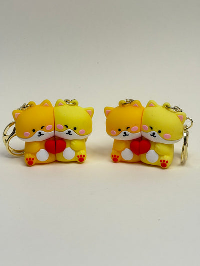 Cute couple keychain