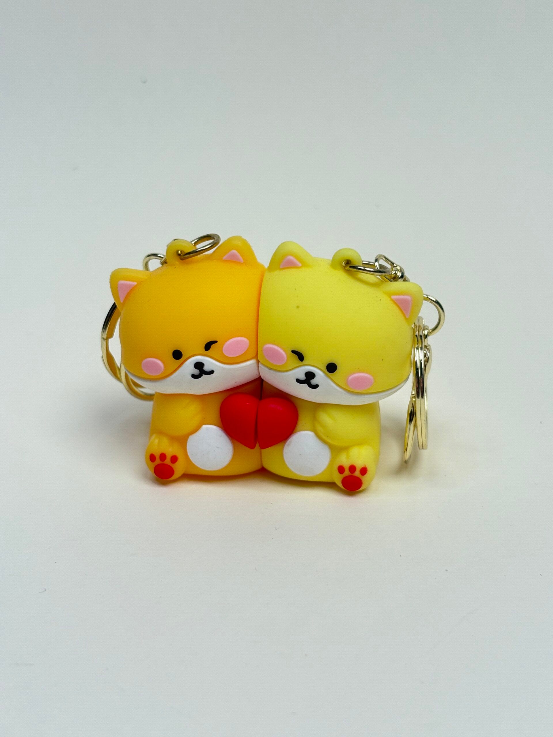 Cute couple keychain