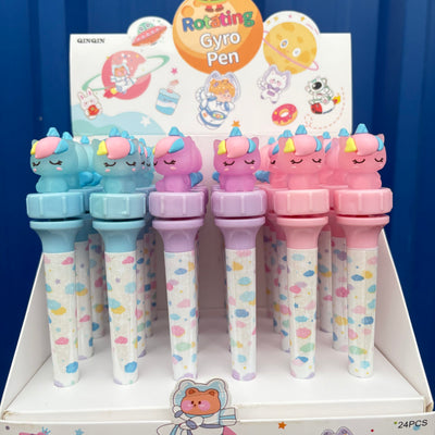 Unicorn spinning pen
