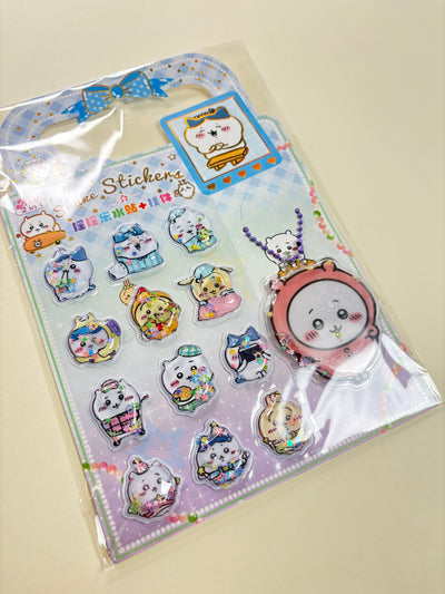 Kids water sticker with keycharm