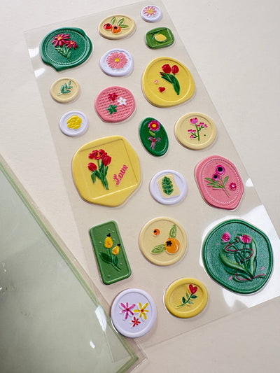 Wax stamp sticker