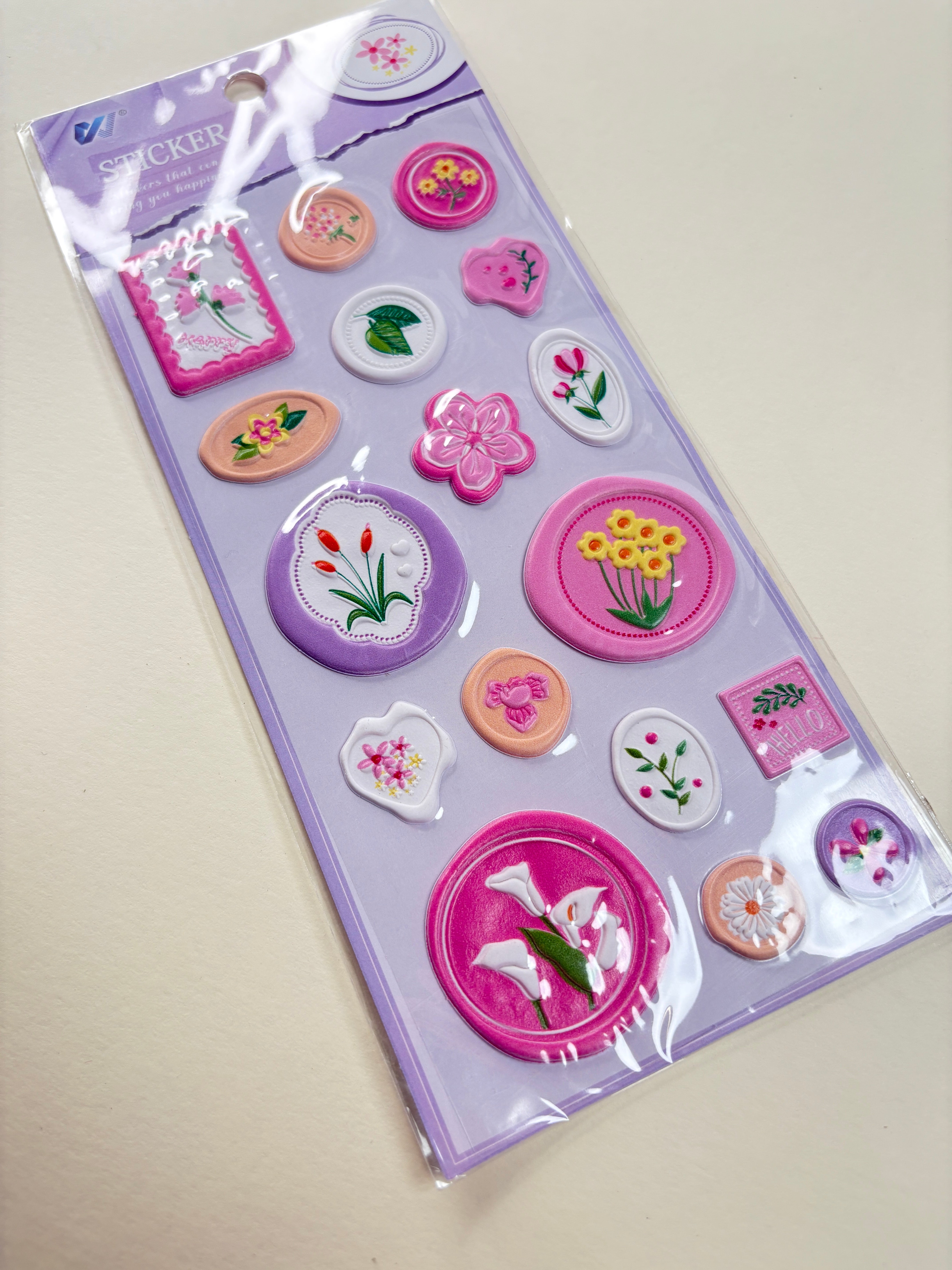 Wax stamp sticker