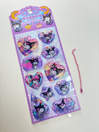 Kuromi water sticker