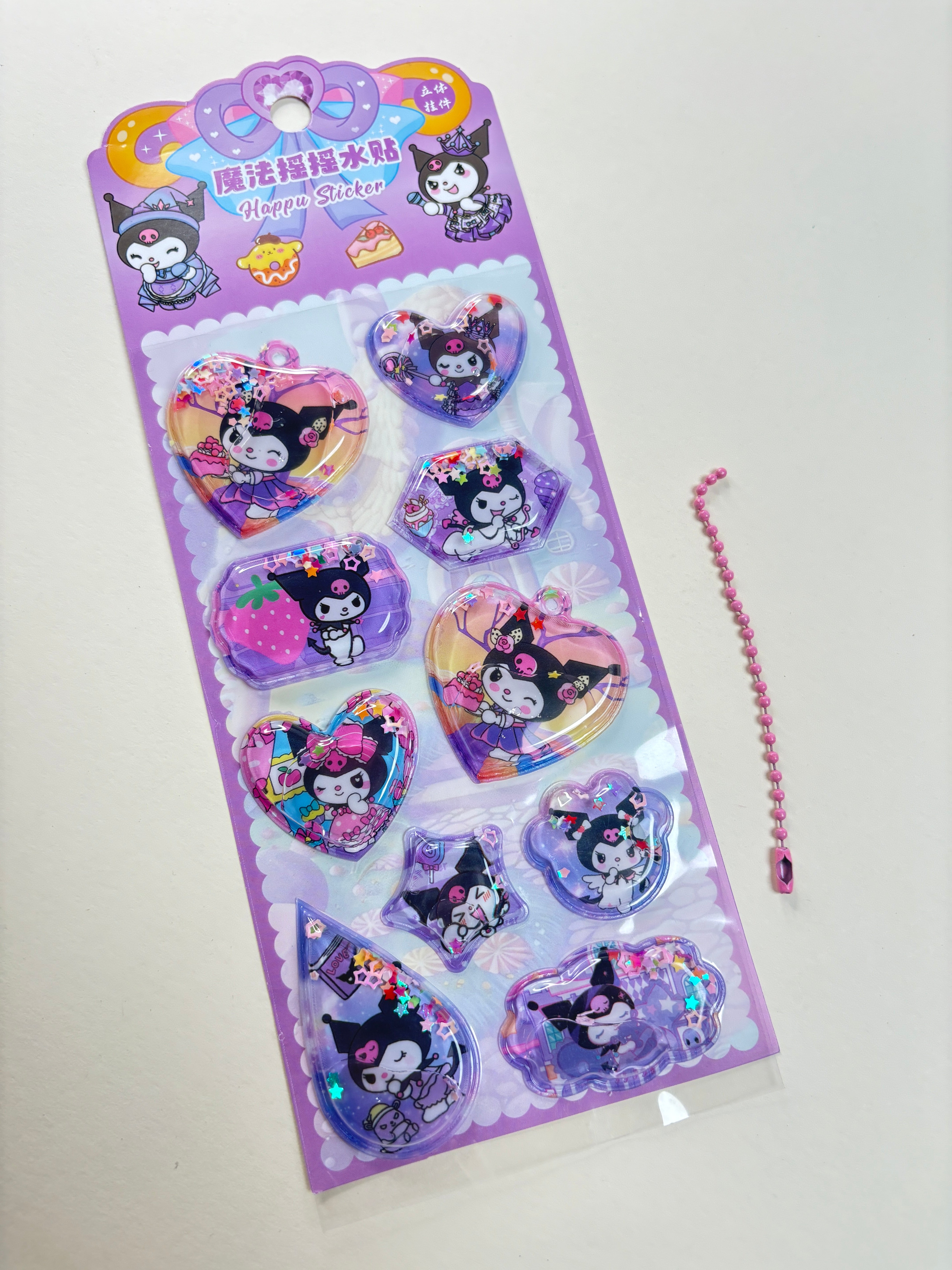Kuromi water sticker