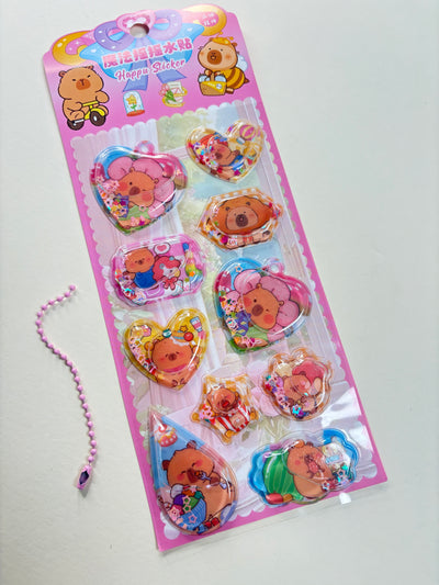Capybara water sticker
