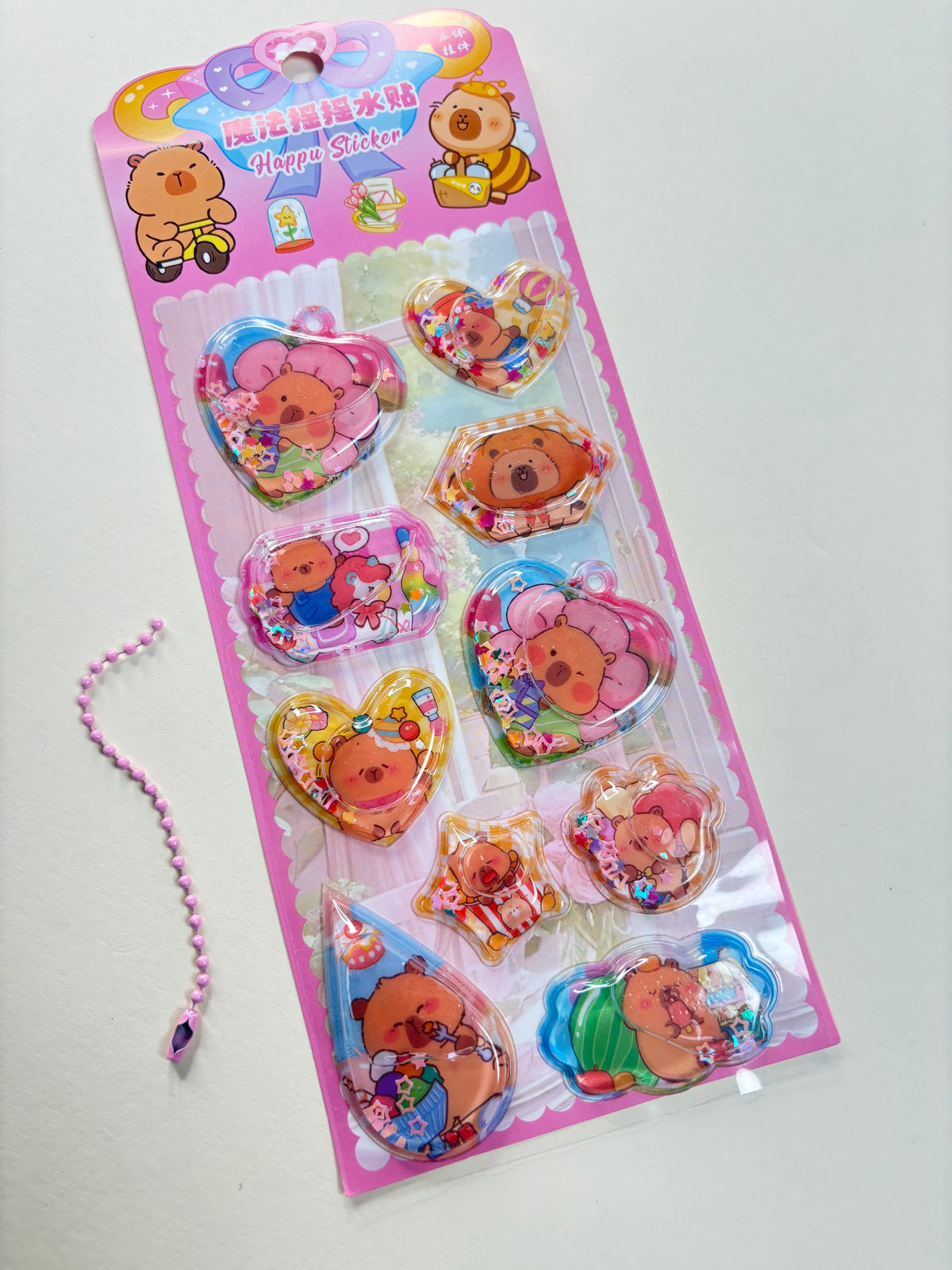 Capybara water sticker