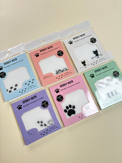 Paw sticky note