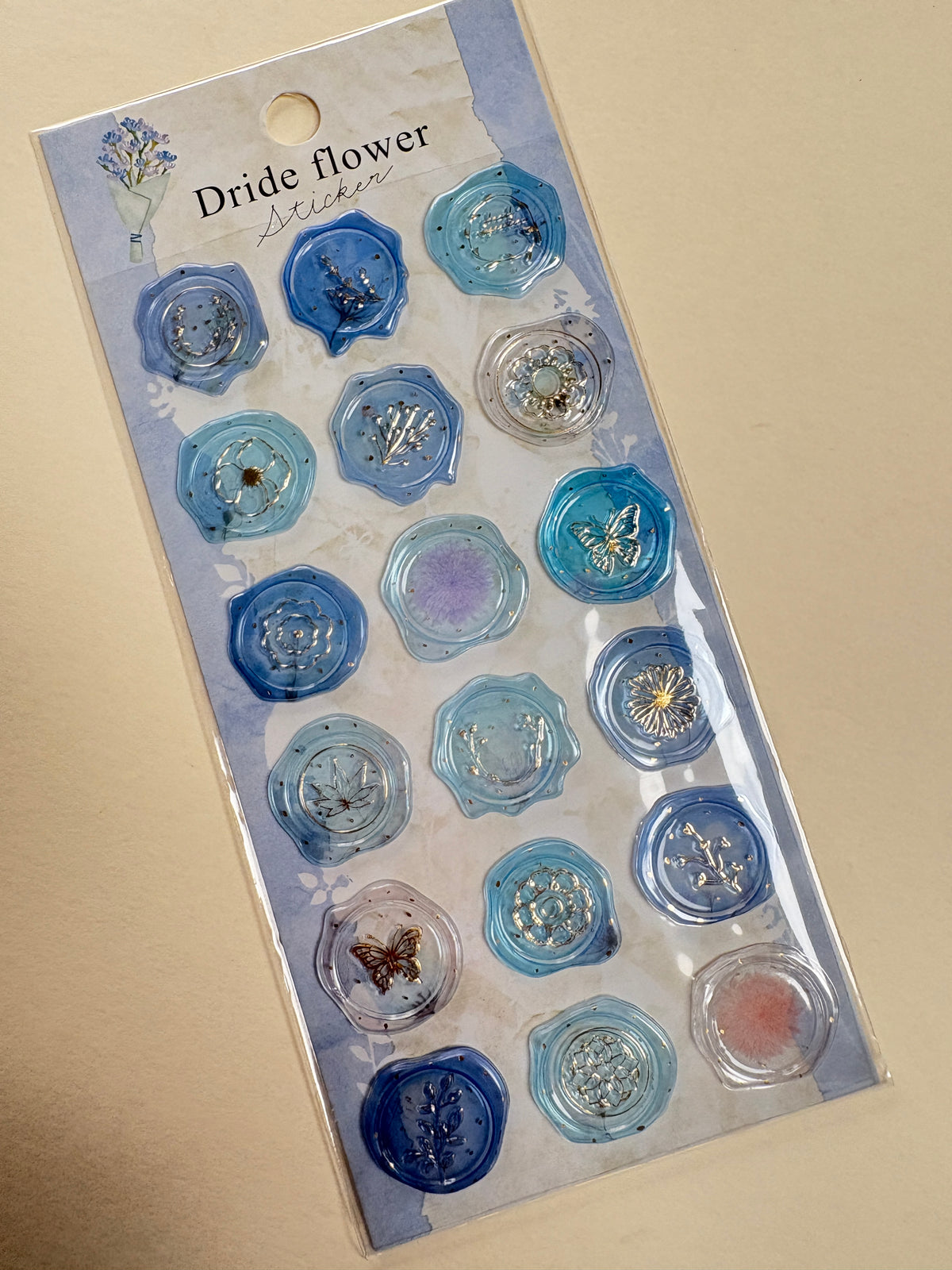 Deride flower sticker