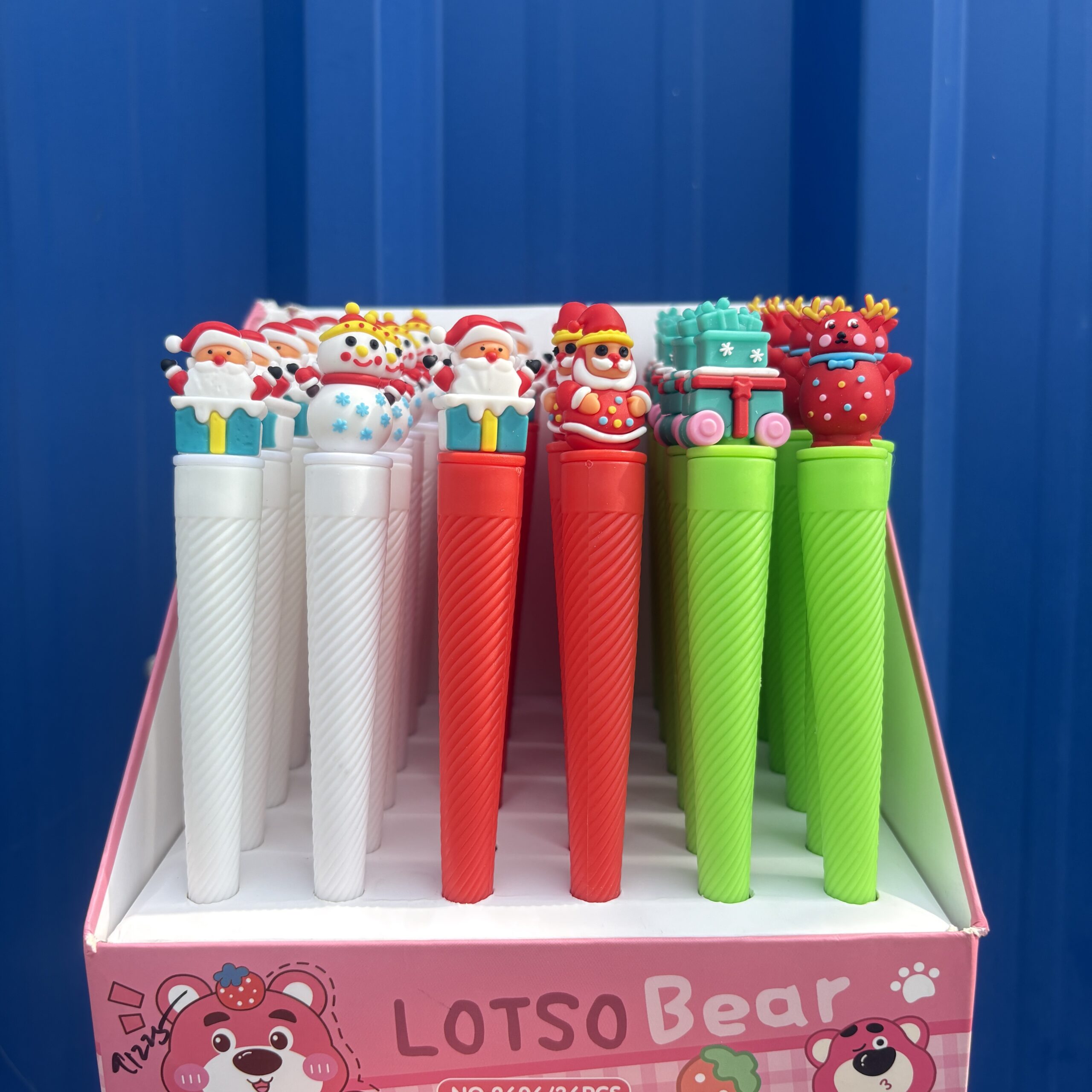 Christmas theme cone pens set of two
