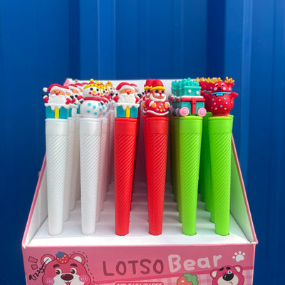 Christmas theme cone pens set of two