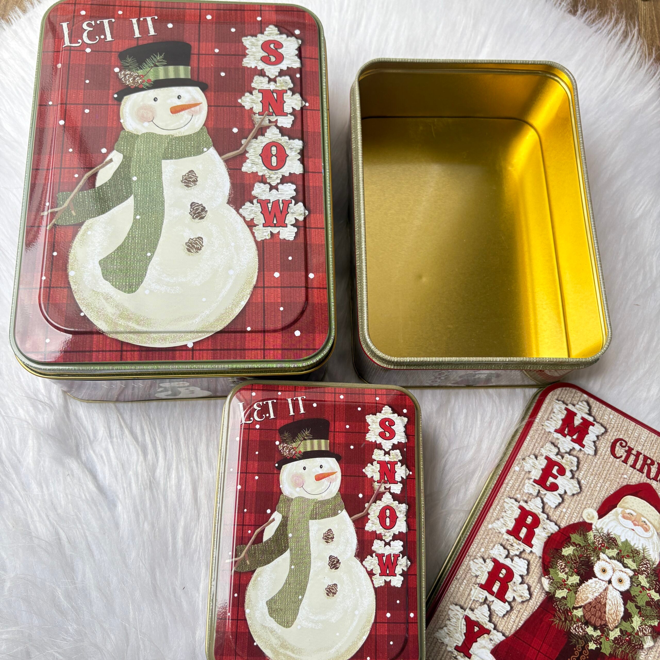 3 in 1 Christmas tins