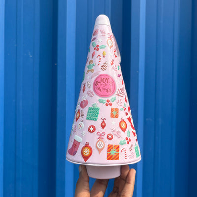 Cute cone shape Christmas tins