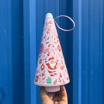 Cute cone shape Christmas tins