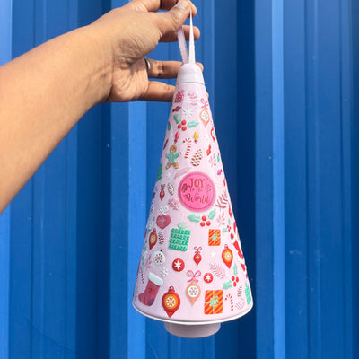 Cute cone shape Christmas tins