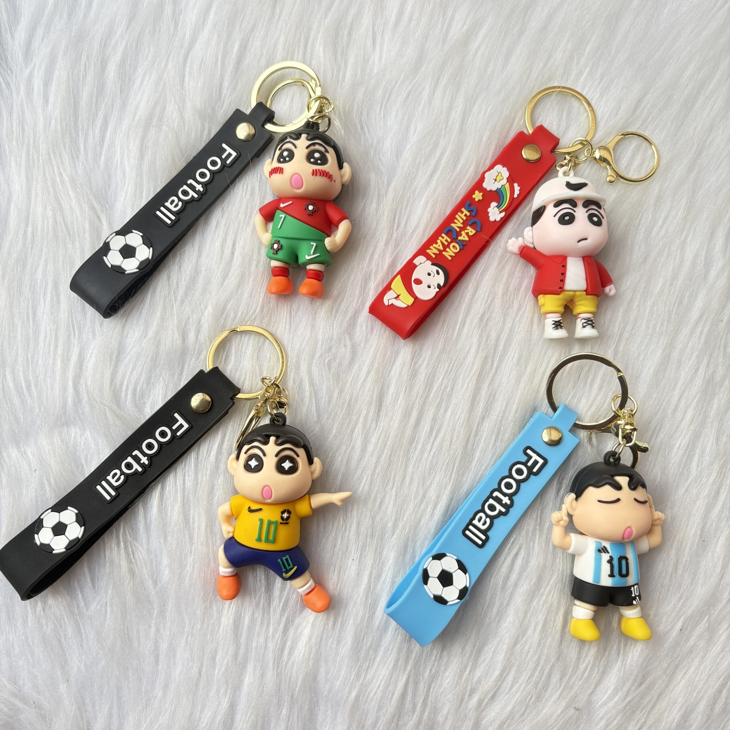 Shinchan football keychain