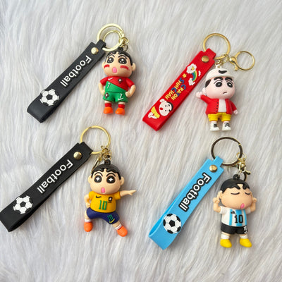 Shinchan football keychain