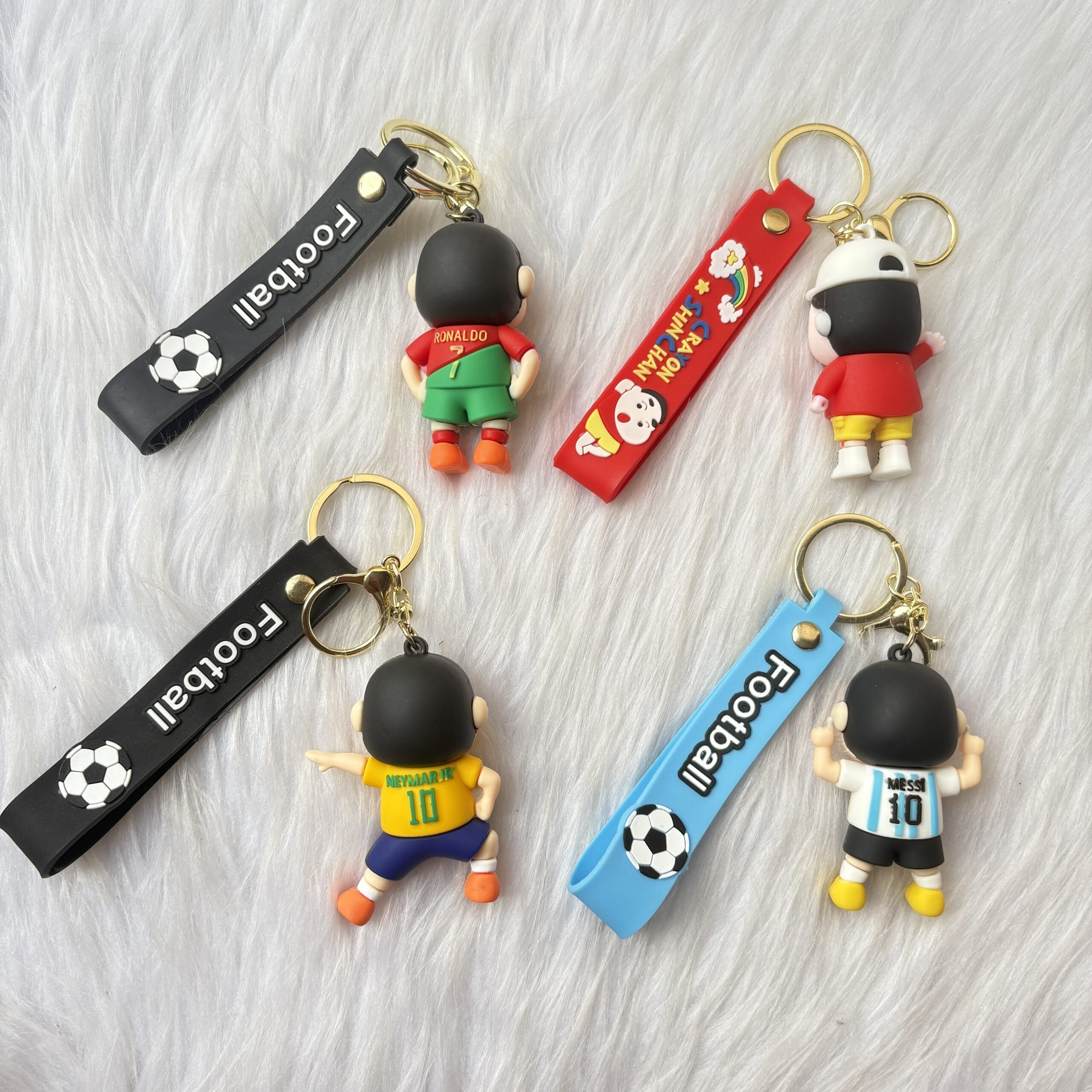 Shinchan football keychain