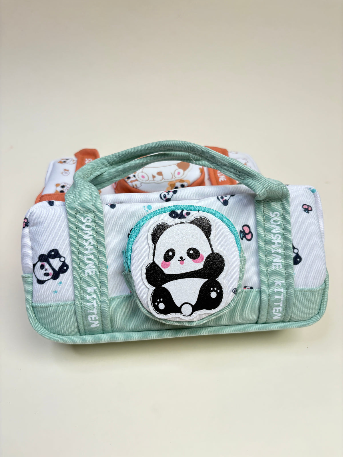Cat and panda pouch