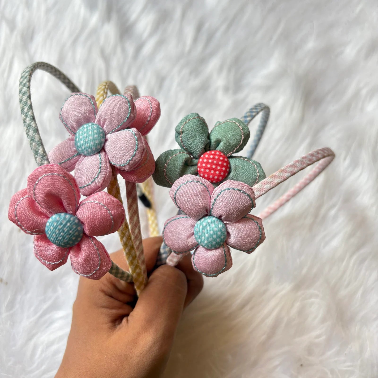 Flower hair band