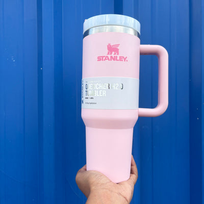 Pink Stanley with straw