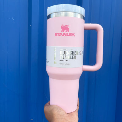 Pink Stanley with straw