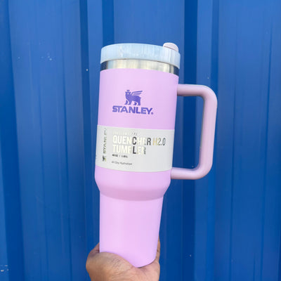Purple Stanley with straw
