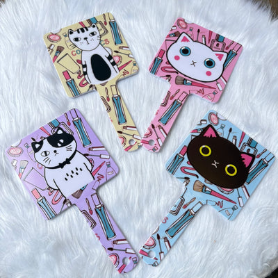 Square Shape Cat Design Makeup Mirror