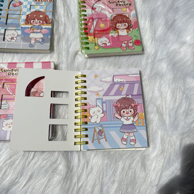 Mini Spiral Kawaii Diary (Random)